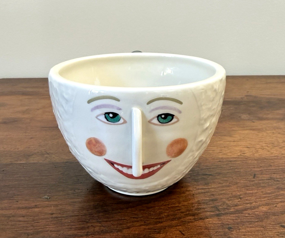 Department 56 Patience Brewster Krinkles Snowball Face Mug Cup Christmas 3"
